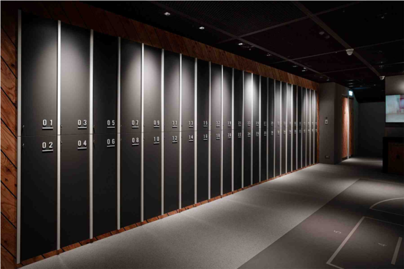 Tủ locker compact chịu nước cho phòng gym