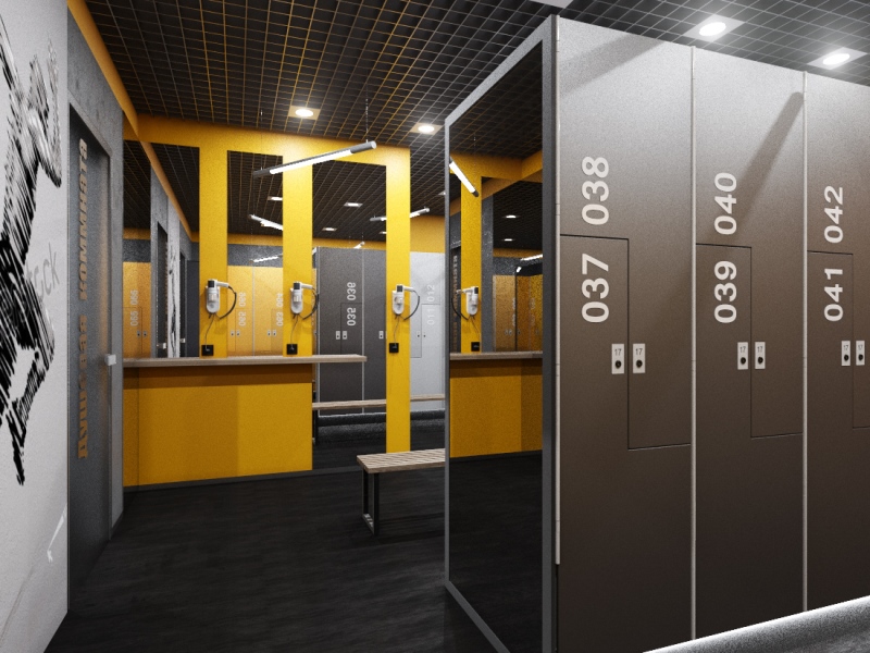 Tủ locker compact chịu nước cho phòng gym