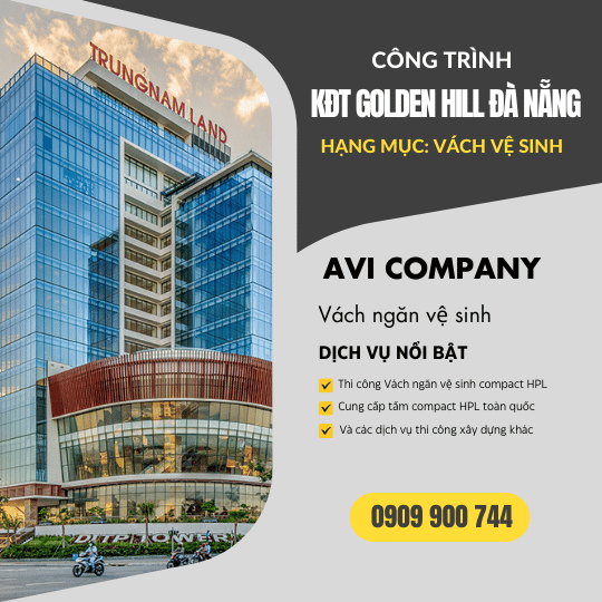 CÔNG TRÌNH THI CÔNG VÁCH NGĂN VỆ SINH KĐT GOLD HILL - ĐÀ NẴNG