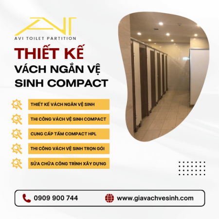 Thiết kế vách ngăn vệ sinh