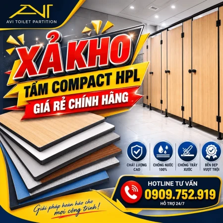 Xả Kho Tấm Compact HPL Giá Rẻ Chính Hãng